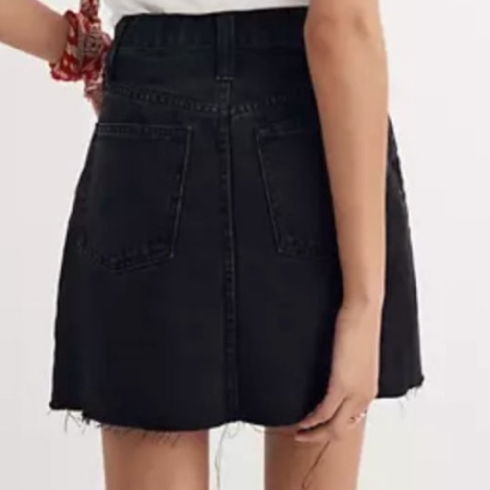 Madewell Classic Gray/Black Frisco Jean Skirt  #J3510 - Size 26